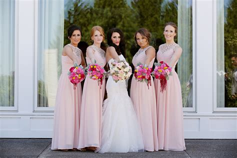 PINK BRIDESMAID DRESSES - Yuman Dakren