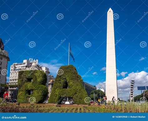 The Obelisco De Buenos Aires, A National Historic Monument Located In ...