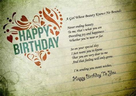 20 Happy Birthday Poems For Girlfriend Romantic & Funny