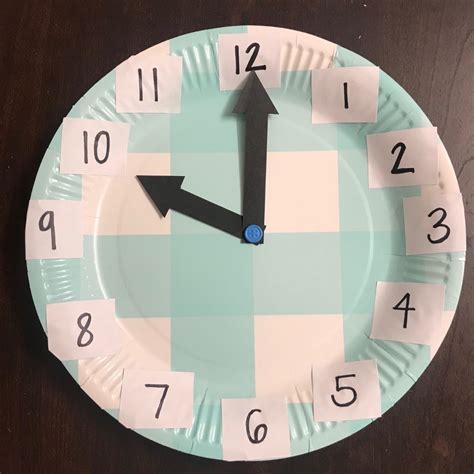 Paper Plate Clock | ThriftyFun