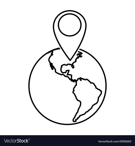 Isolated gps design Royalty Free Vector Image - VectorStock