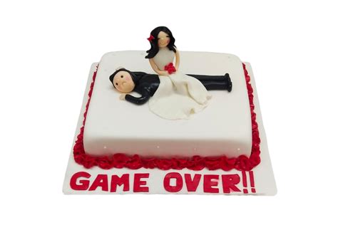 Game Over Bachelor Cake | Doorstep Cake