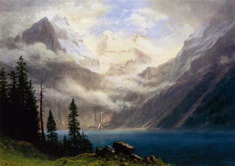 Reproductions D'art paysage de montagne, 1879 de Albert Bierstadt (1830 ...