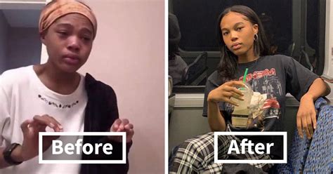 Teen Shows The Difference Mental Health Glow Up Made To Her Appearance ...