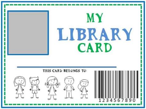 Family Library + DIY Pretend Library Card