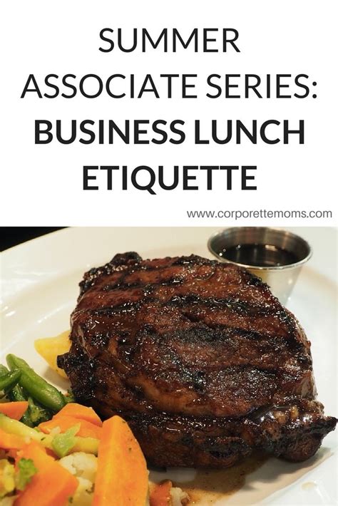 Summer Associate Series: The Ultimate Guide to Business Lunch Etiquette - Corporette.com ...