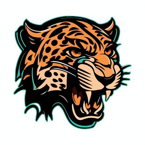 Jaguar head mascot esport logo vector illustration with isolated background 21680627 Vector Art ...