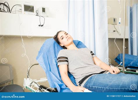 Ill Woman Admitted in a Hospital Stock Image - Image of lifestyle ...