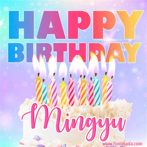 Happy Birthday Mingyu GIFs - Download on Funimada.com