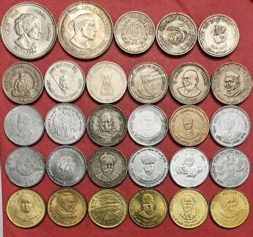 5 Rupees Commemorative 58 Coins Set - Indian Coins and Stamps