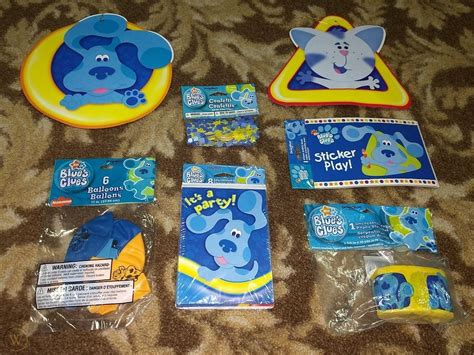 BLUE'S CLUES complete birthday supplies party decorations set lot ...