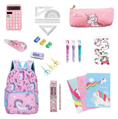 Unicorn Stationery Kits for Girl Stationery and Back to School Essential Supplies - Girl ...