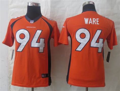 Youth Nike Denver Broncos 94 Ware Orange Limited Jerseys