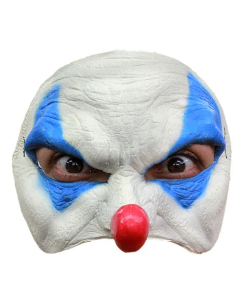 Blue Clown Half Mask | Halloween Masks at low prices | horror-shop.com