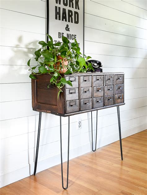 Before & After: Vintage Card Catalog Makeover | Little House of Four - Creating a beautiful home ...