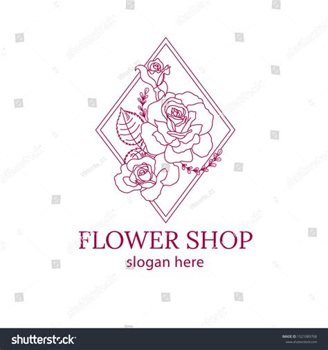 Logo Flower Shop Vector Format Beautiful Stock Vector (Royalty Free ...