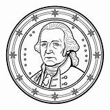 President George Washington Simple Coloring  Page sketch template