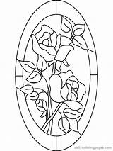 Large Stained Glass Coloring Pages Easy Coloring sketch template
