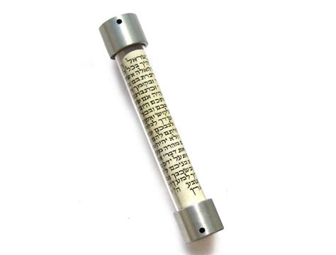 Scroll Mezuzah, Silver Lid Small | Judaica By Laura Cowan