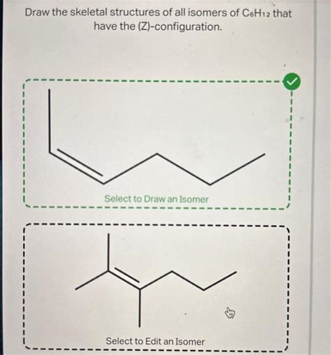 Solved Draw the skeletal structures of all isomers of C6H12 | Chegg.com