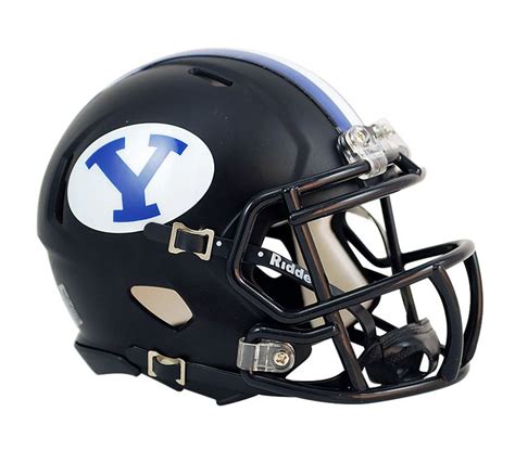 BYU Black Speed Helmet | Football helmets, Helmet, Football