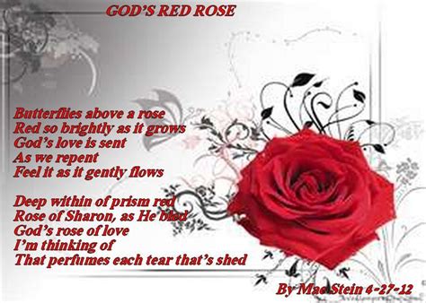 GOD'S RED ROSE - Spiritual Poetry | Rose poems, Roses are red poems, Red roses