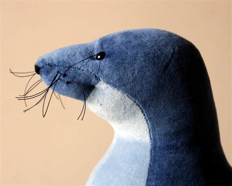 Funny Blue Seal Plush Seal Soft Toy Seal Plushie Soft Toy - Etsy