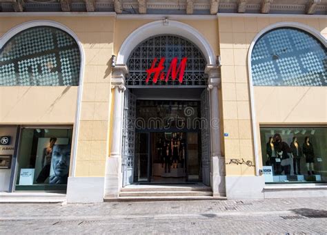 ATHENS-AUGUST 22: H&M Store Showcase on Emrou Street on August 22,2014 ...