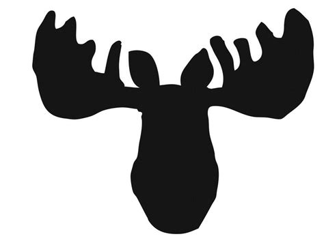 Simple Moose Head Silhouette - img-Abedabun