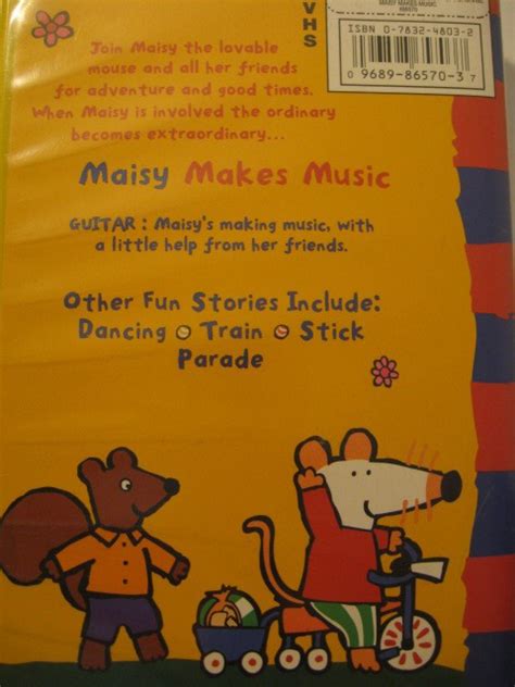 Maisy Mouse Makes Music VHS Video Cartoon Guitar Dancing Train Stick Parade | eBay