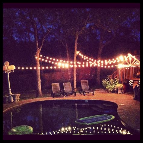 backyard party lights. | Backyard party lighting, Backyard party, Yard ...