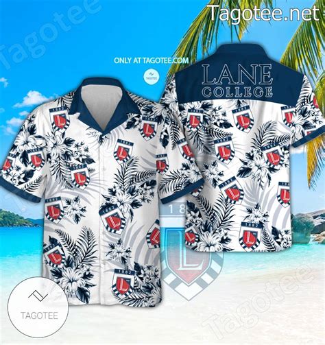 Lane College Logo Hawaiian Shirt And Shorts - EmonShop - Tagotee