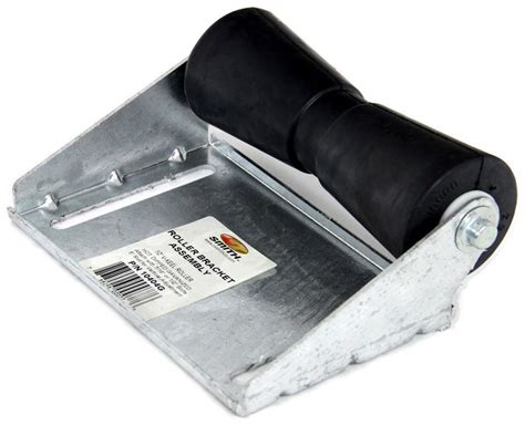 CE Smith Deep V Keel Roller Assembly for Boat Trailers - Galvanized Steel/Black Rubber - 10" CE ...