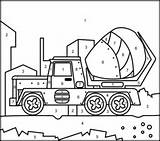 Concrete Mixer Coloring Page  Tramadol Colors sketch template