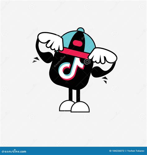 Vector Character Tik Tok Shows Its Strength Editorial Photography ...