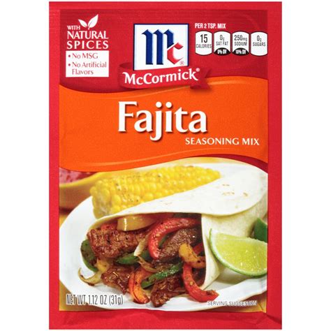 McCormick Fajitas Seasoning Mix, 1.12 Oz Reviews 2021