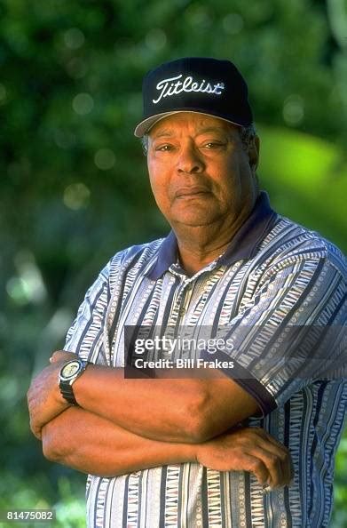 Closeup portrait of Earl Woods, father of Tiger Woods smoking... News ...