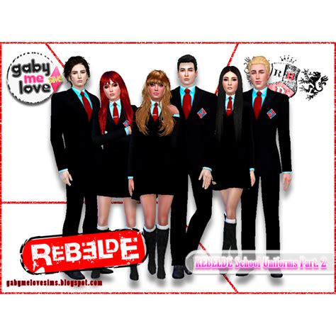 Download REBELDE, Elite Way School Uniforms, Part. 2 - The Sims 4 Mods - CurseForge