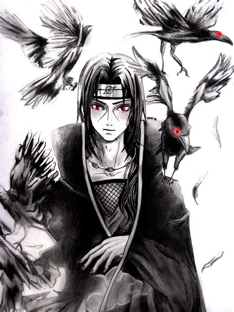 Itachi Black And White Wallpapers - Wallpaper Cave