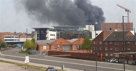 Derby fire: Explosions rock city centre as residents…