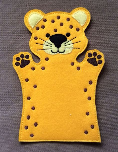 Cheetah - Safari Animal Felt Puppet - Adult, Kid, AND Finger Puppet ...