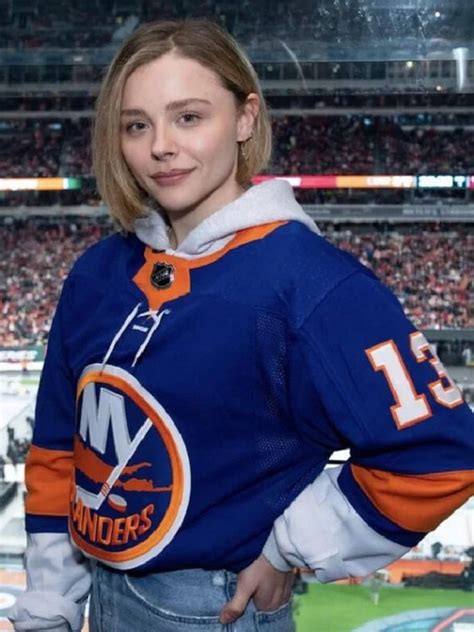 New York Islanders Chloe Grace Moretz Hoodie - Victoria Jacket