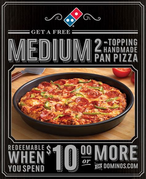 Update - FREE Domino's Handmade Pan Pizza with $10.00 Purchase ...