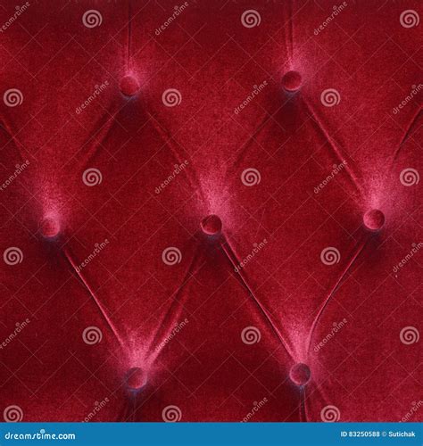 Red Fabric Cushion Furniture Sofa Texture Stock Photo - Image of baroque, button: 83250588