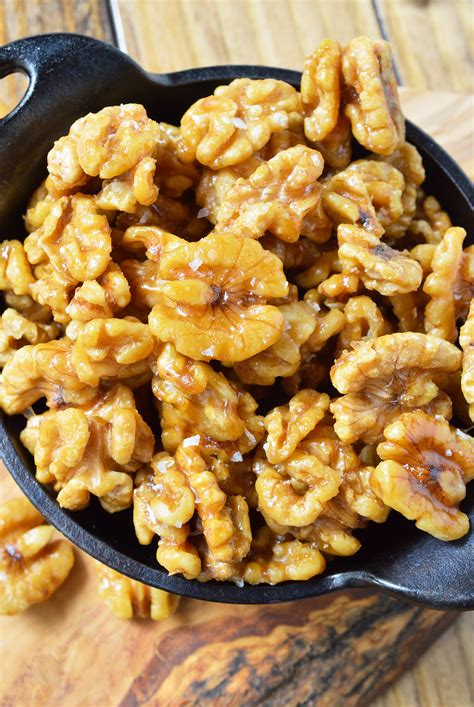 Easy Maple Glazed Walnuts Recipe (Paleo) - WonkyWonderful