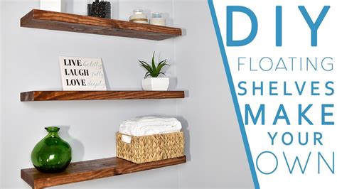 Easy DIY FLOATING SHELVES No bracket | DIY CREATORS - YouTube