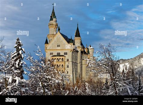 Winter in Bavaria - Schwangau - Neuschwanstein Castle Stock Photo - Alamy