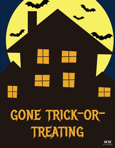 51 Halloween Signs - Free Printables | Printabulls