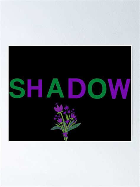 "Shadow Word Art" Poster by purple-pigeon | Redbubble