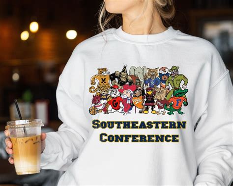 Southeastern Conference Mascots Sweatshirt Vintage SEC - Etsy